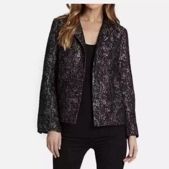 Eileen Fisher Essential Tweed Workwear Blazer - Picture 1 of 9